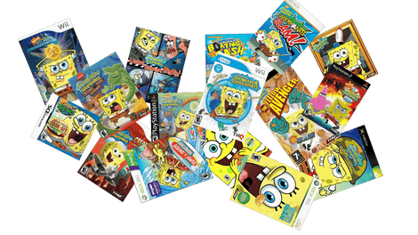 Examples of THQ’s many Spongebob games.
